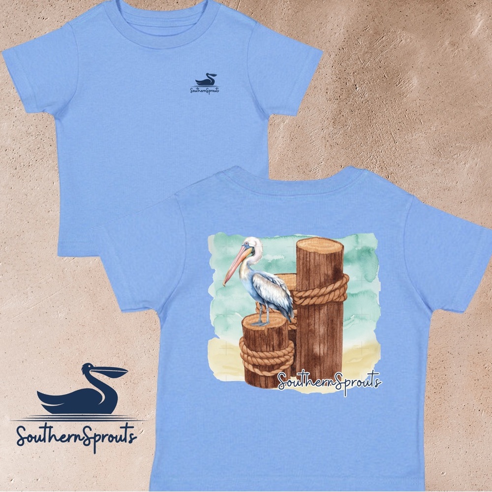New Southern Sprouts Pelican Tee, Various Sizes